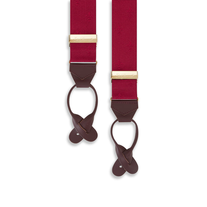 Wine Fleur De Lys Braces