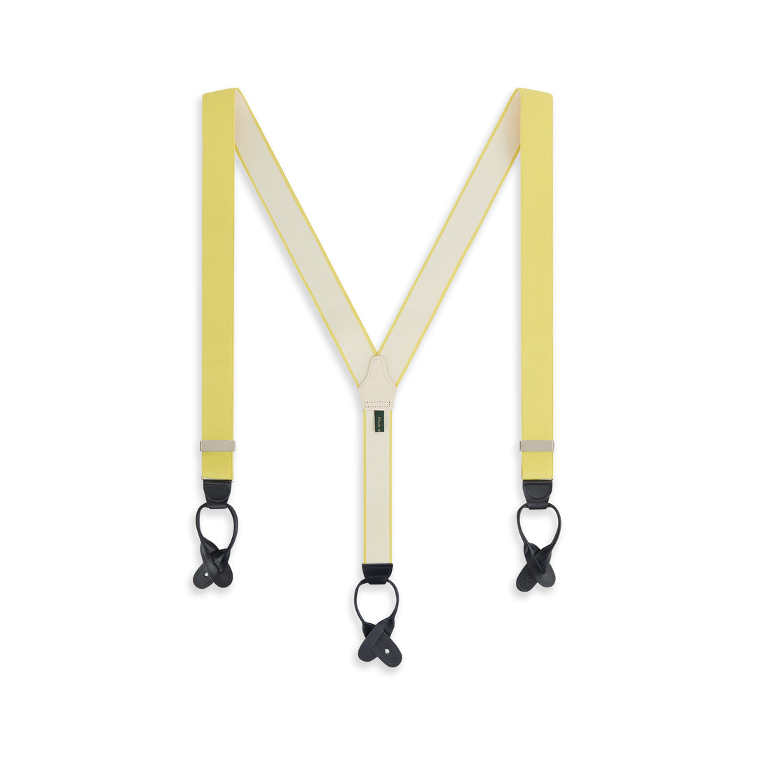 Yellow 32mm Barathea Braces