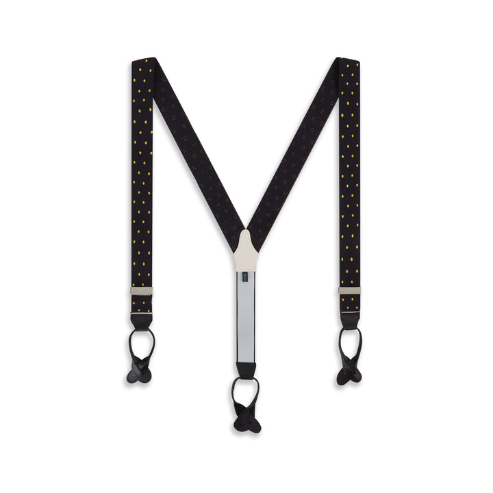 Black and Gold Webbed Spot Braces