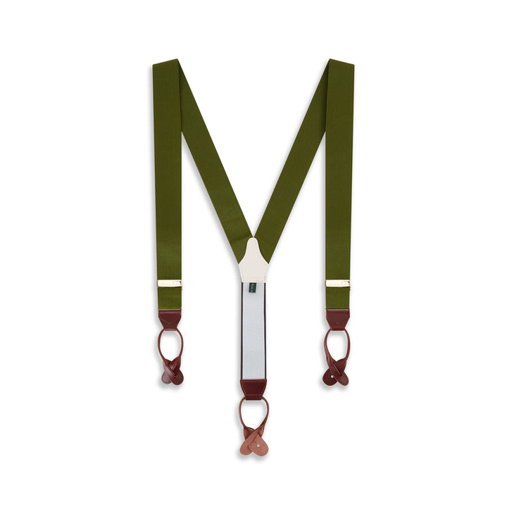 Olive Barathea Braces
