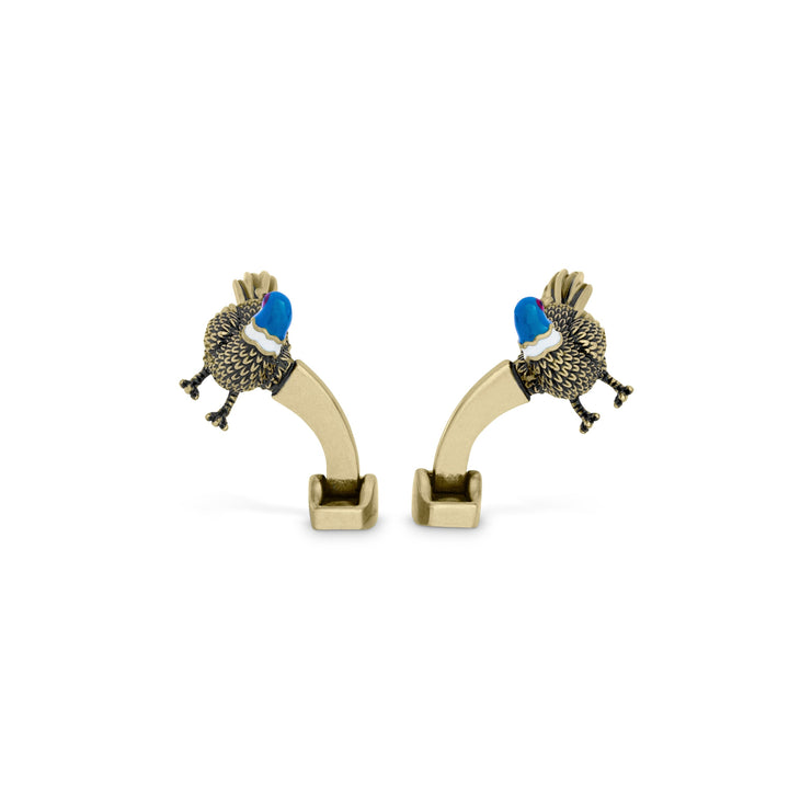 Antique Gold Pheasant Cufflinks