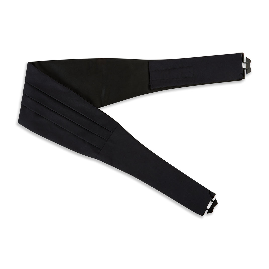 Ink Grosgrain Silk Cotton Cummerbund