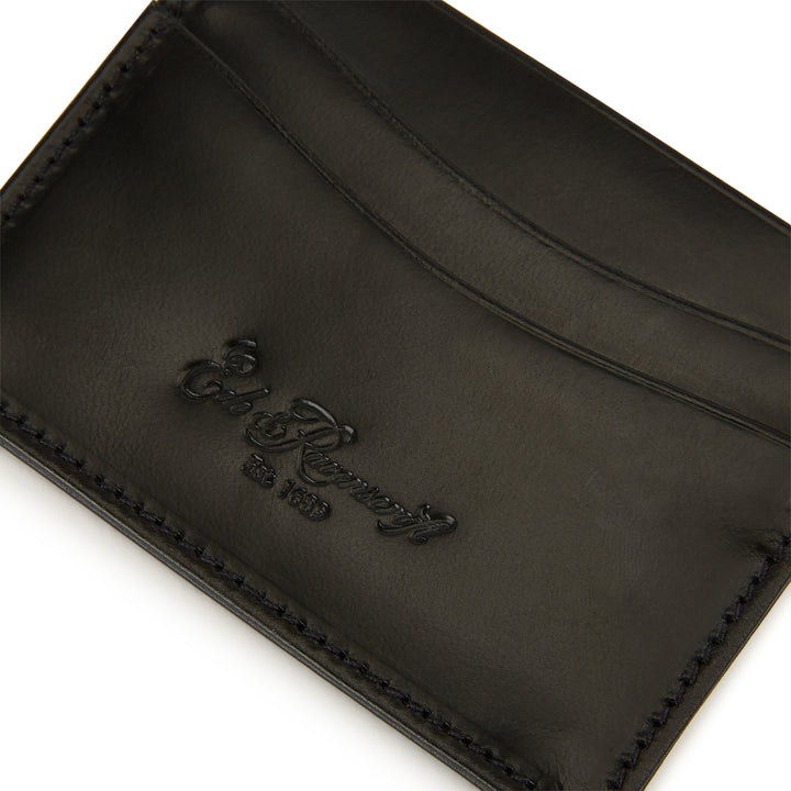 Slim Card Leather Case Black
