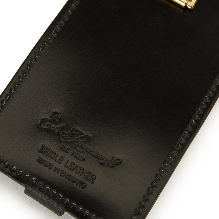 Luggage Leather Tag Black