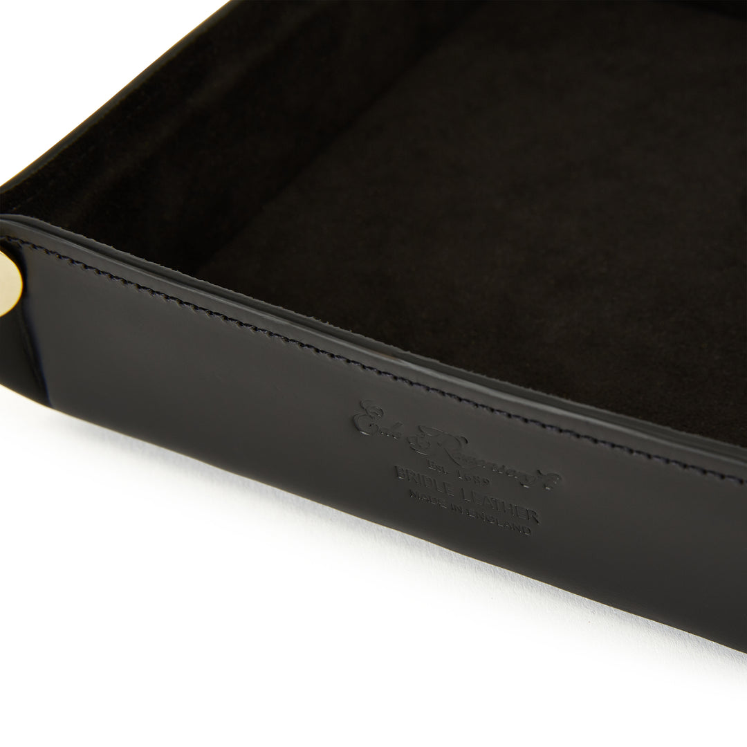 Valet Leather Tray Black