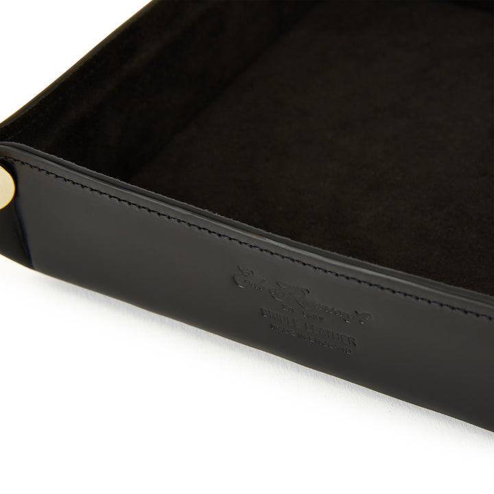 Valet Leather Tray Black
