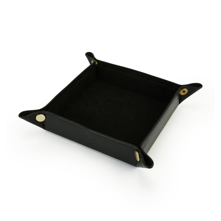 Valet Leather Tray Black