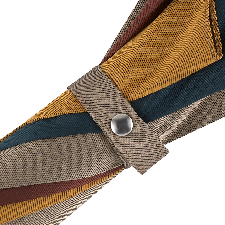 Dark Chestnut Four Colour Panel Umbrella