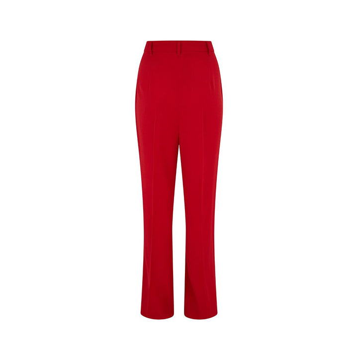 Red Quasar Tailored Wool Crepe Trouser