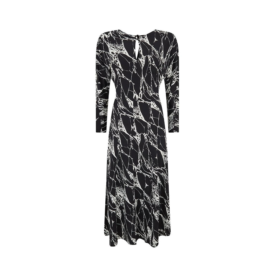 Marble Print Long Dress
