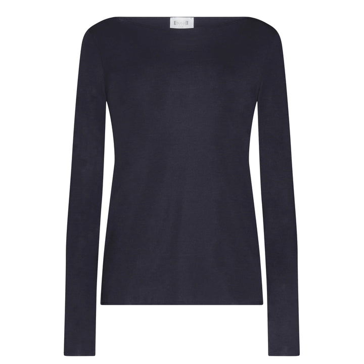 Pure Boat Neck Long Sleeve Black