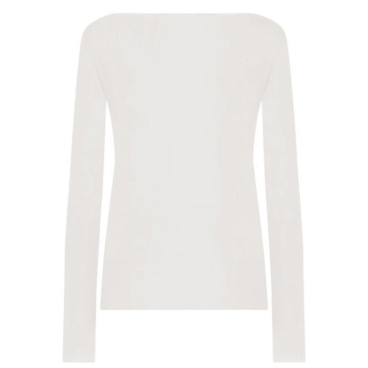 Pure Boat Neck Long Sleeve White