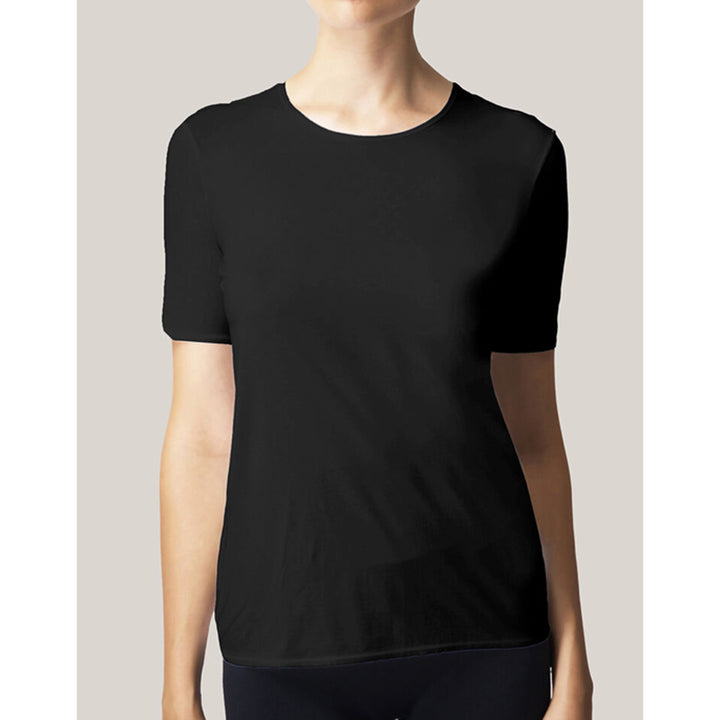 Pure Crew Neck Top Black