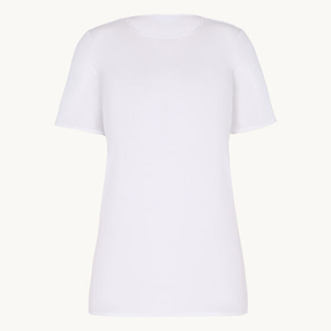 Pure Crew Neck Top White