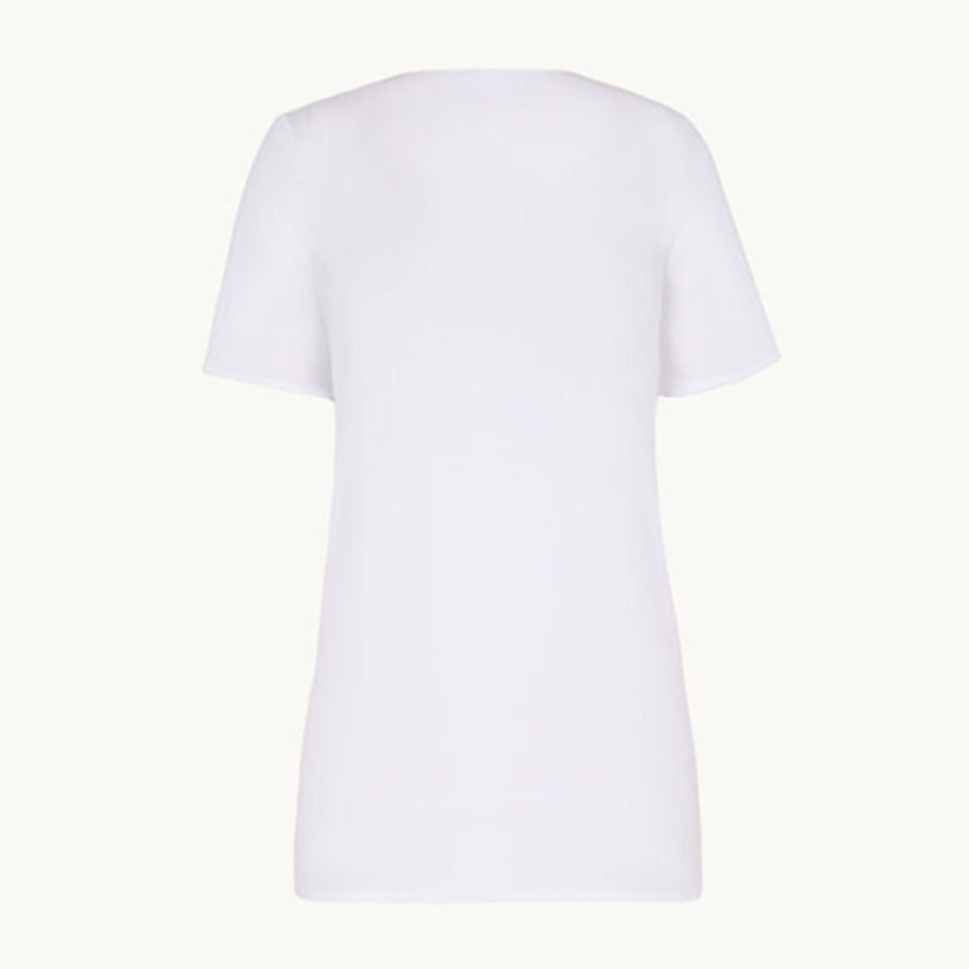 Pure Crew Neck Top White