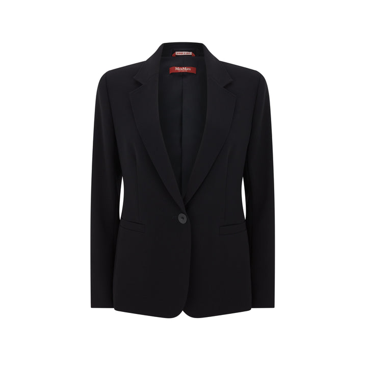 Black Refolo Tailored Cady Jacket