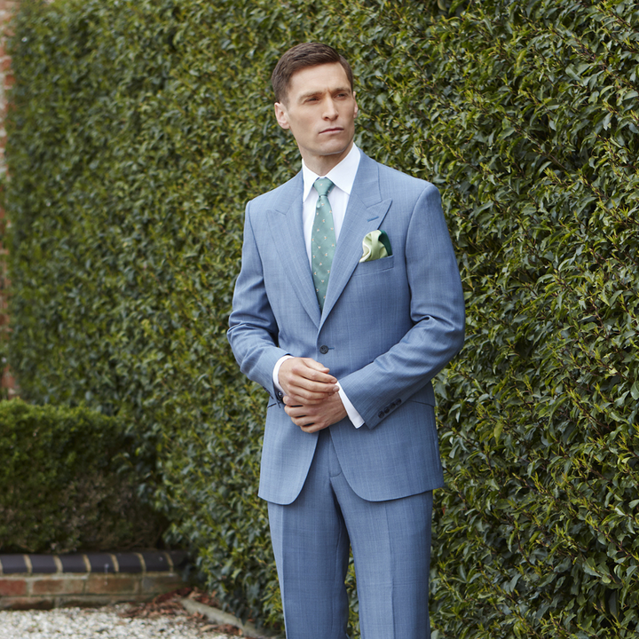Holborn Blue Grey Prince Of Wales Check Suit