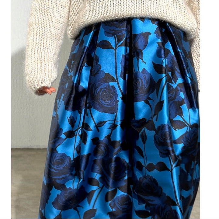 Luna Thorn Rose Jacquard Skirt