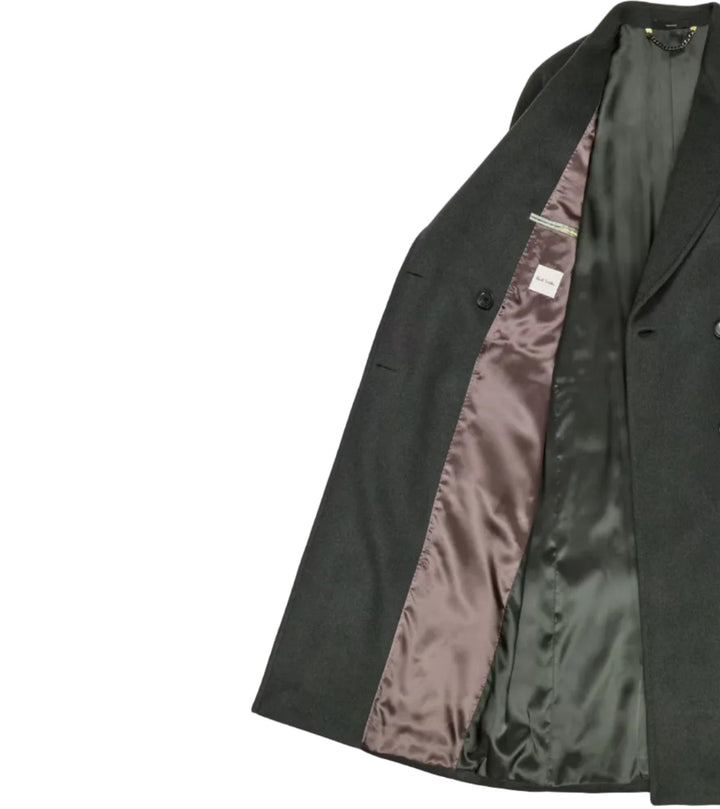 Green Wool Cashmere Coat