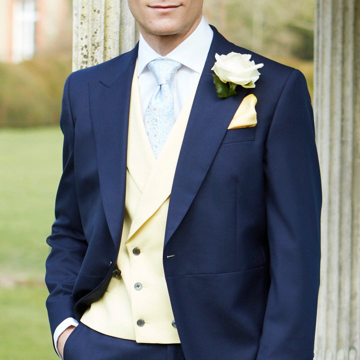 Hayward Yellow Royal Gabardine Wool Waistcoat