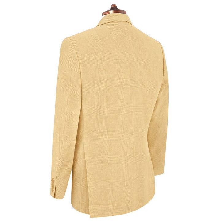 Gregory Pale Yellow Prince of Wales Check Jacket