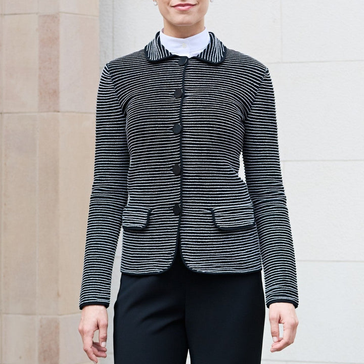 Tailored Striped Ottoman Jacket