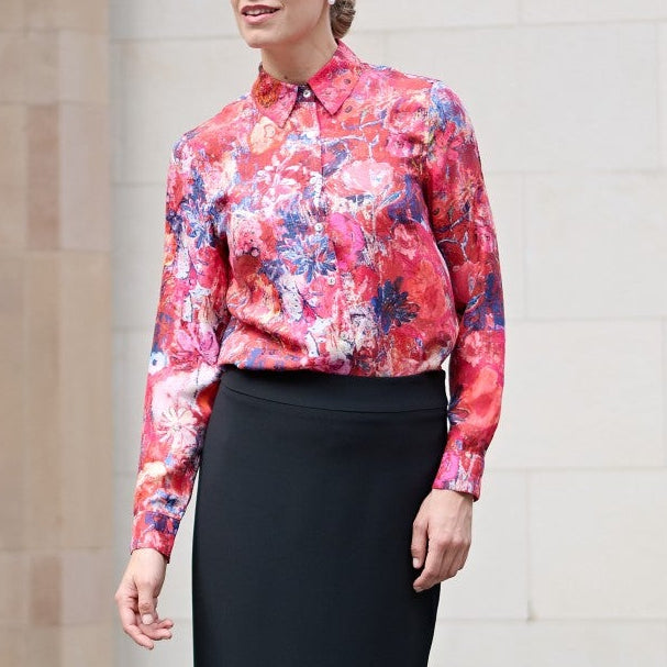 Concordia Winter Peonie Silk Shirt