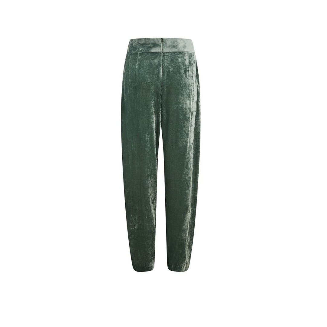 Velvet Green Trousers