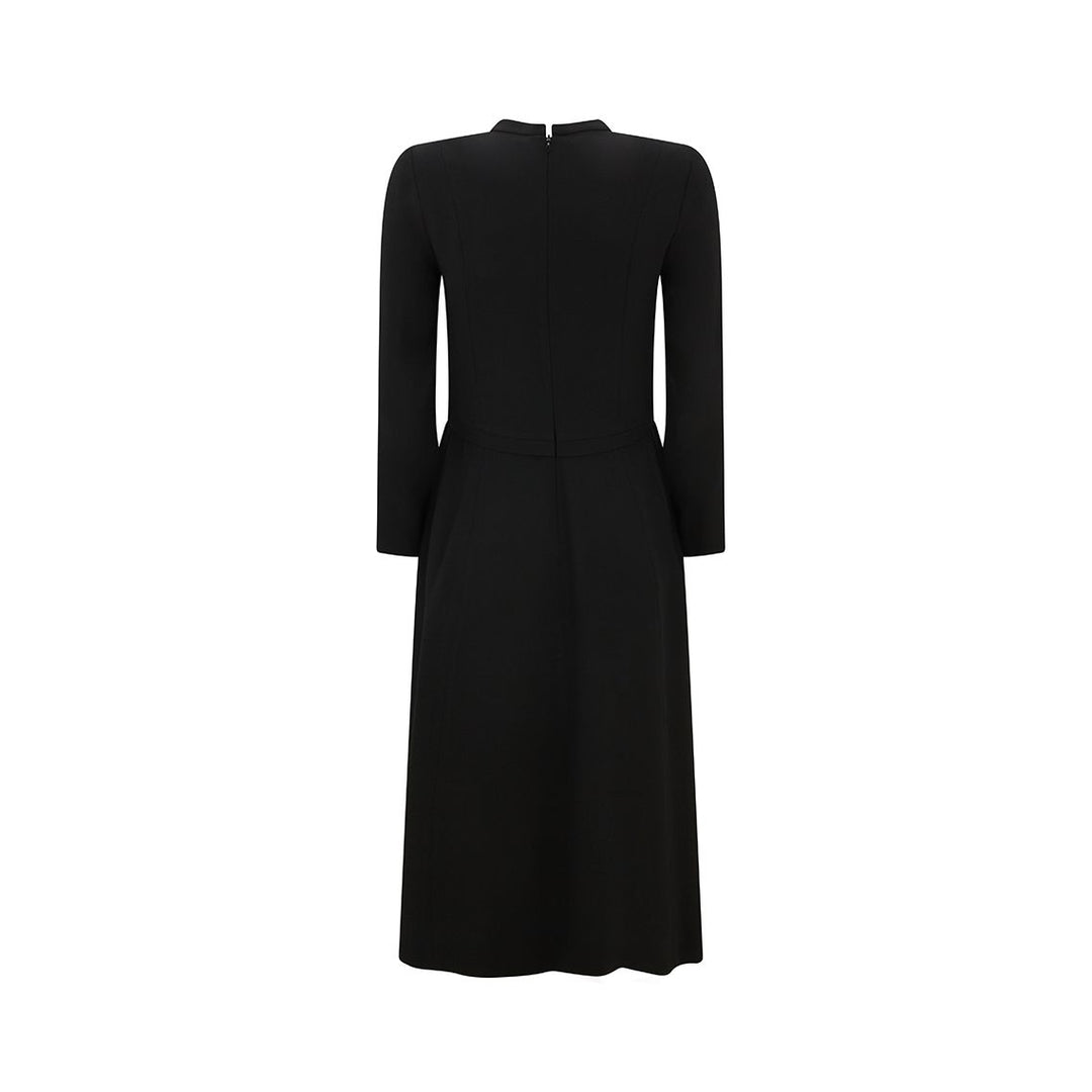 Oxley Wool Crepe Fit & Flare Dress