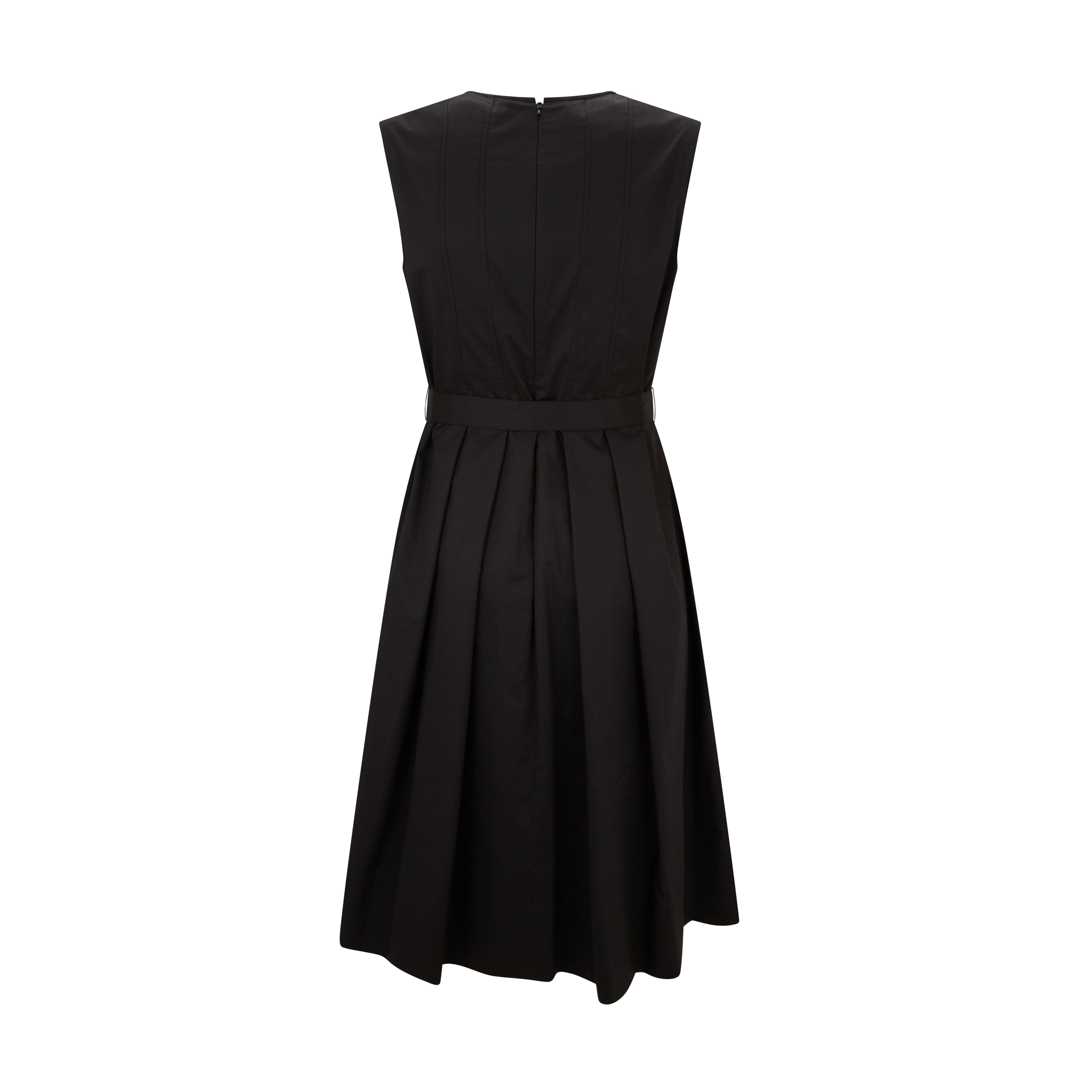 Black cotton sleeveless dress best sale