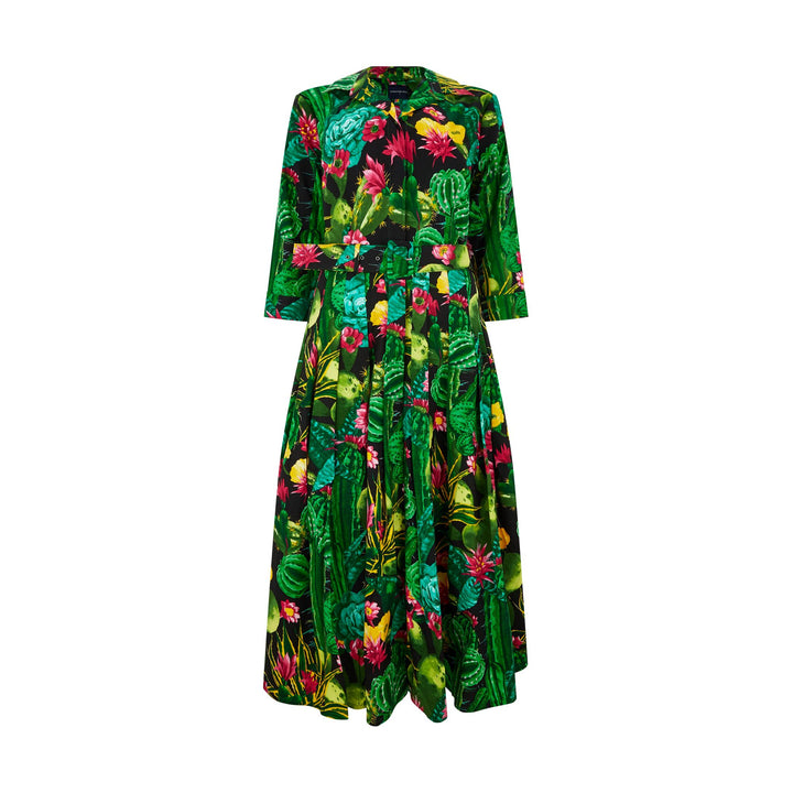 Audrey Tropical Cactus Dress