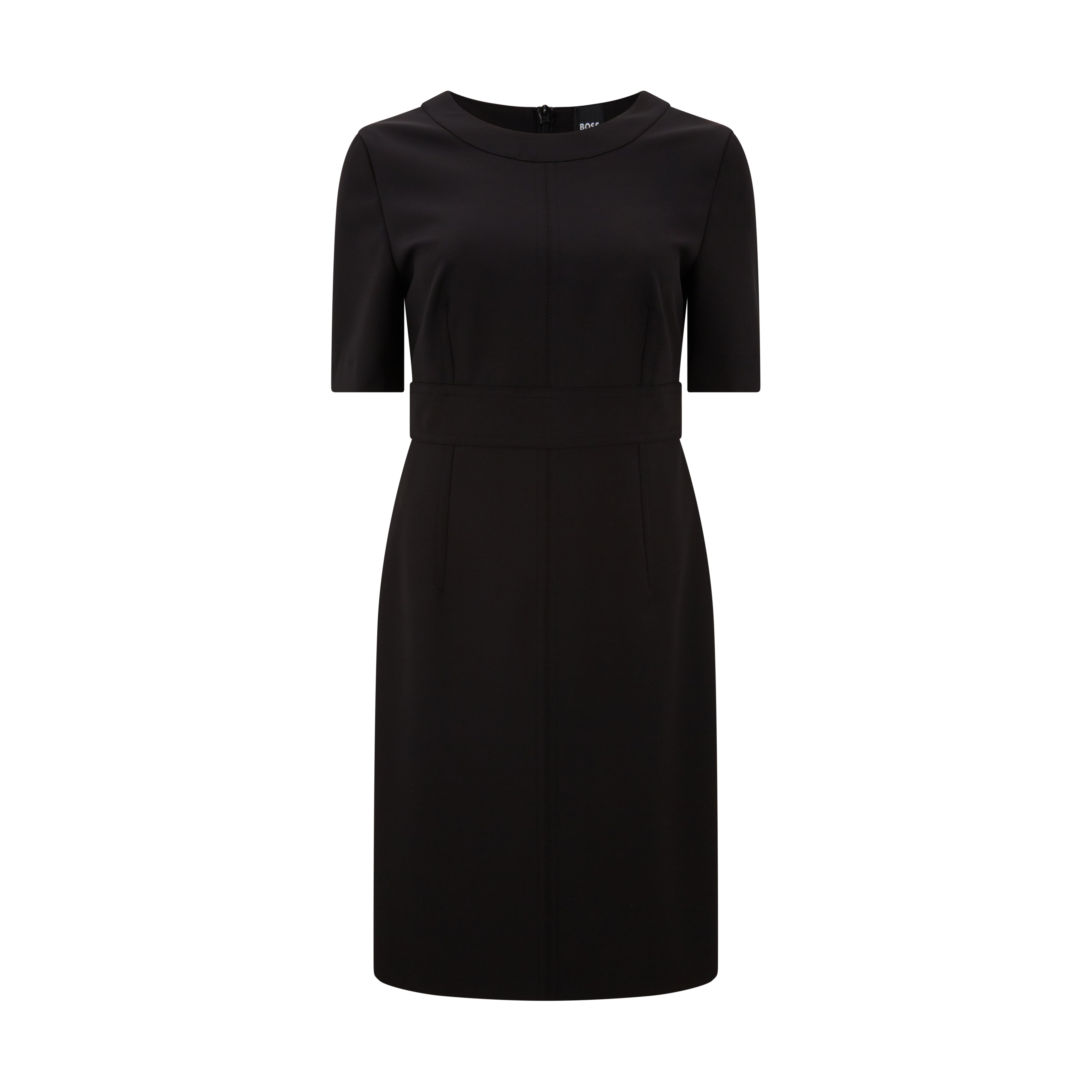 Black travel dress with pockets best sale