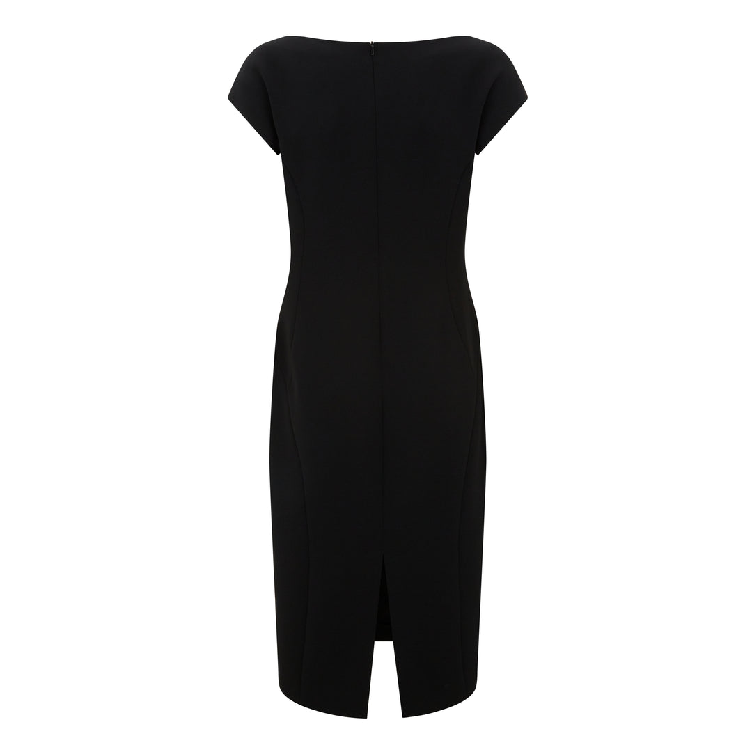 Visby Tailored Cady V-Neck Dress