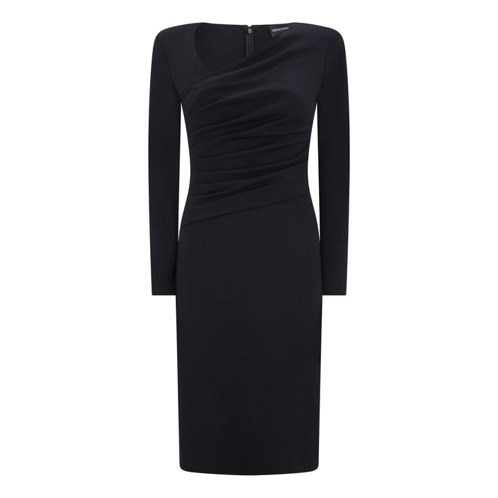 Tailored V-Neck Milano Stretch Dress