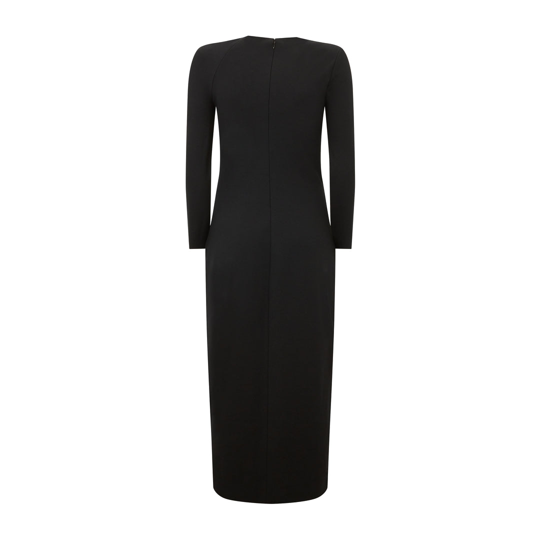 Tailored Jersey V-Neck Dress