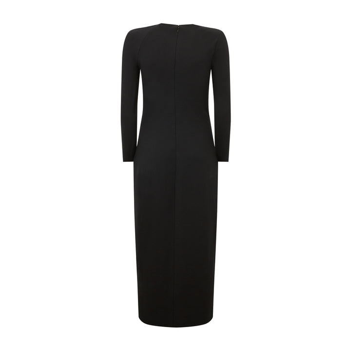 Tailored Jersey V-Neck Dress