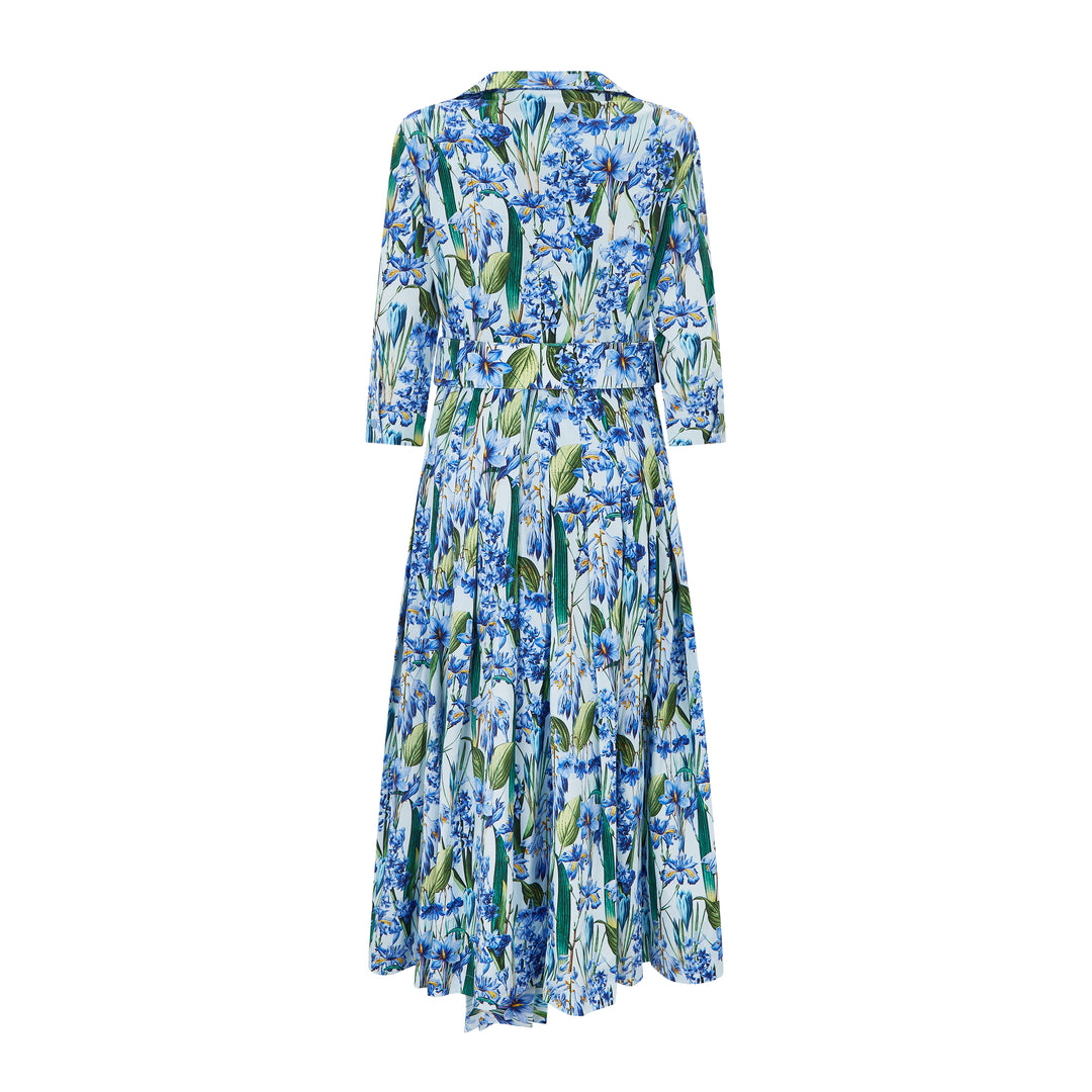 Audrey 4 Crocus Hyacinth Cotton Dress