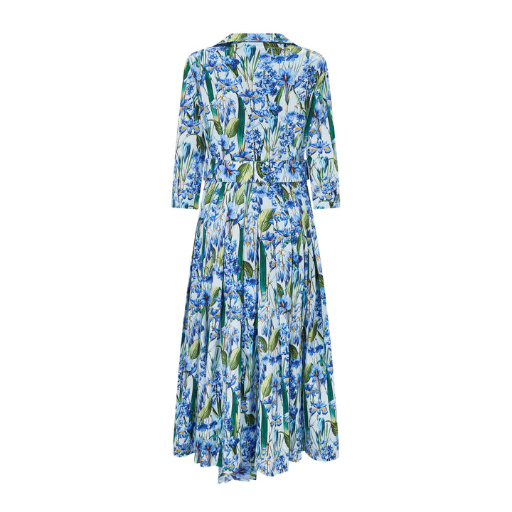Audrey 4 Crocus Hyacinth Cotton Dress