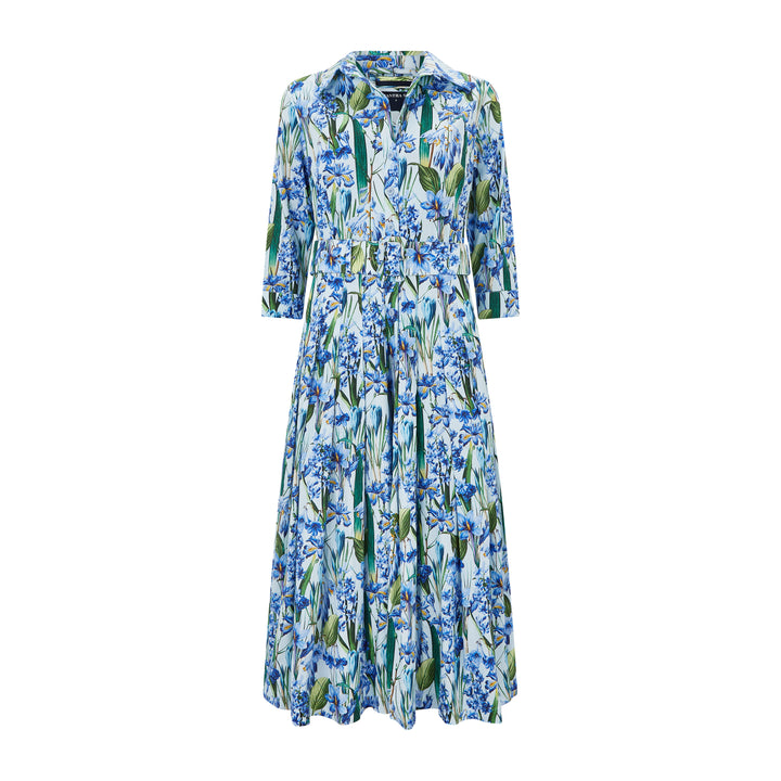 Audrey 4 Crocus Hyacinth Cotton Dress