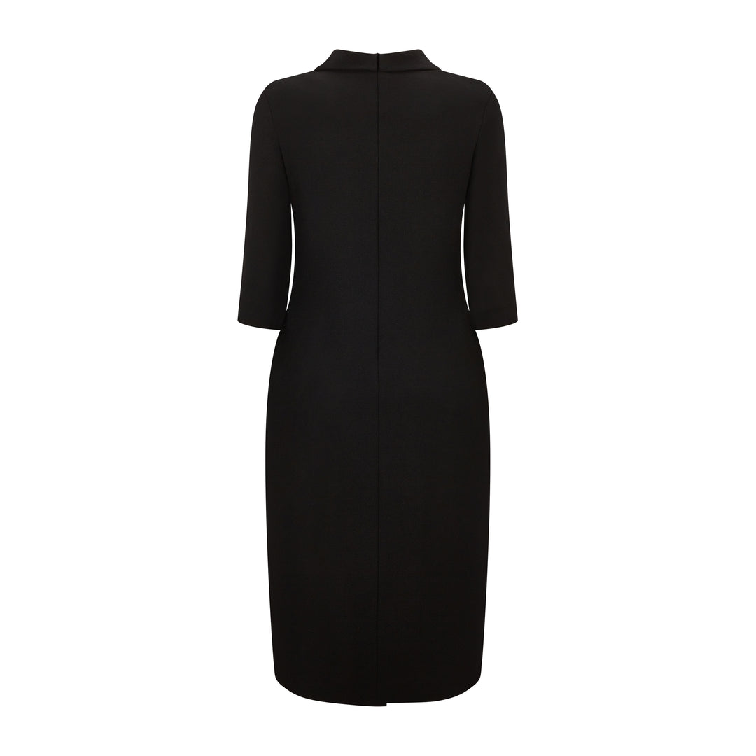 Paula Tailored Wool Crepe Suit Dress