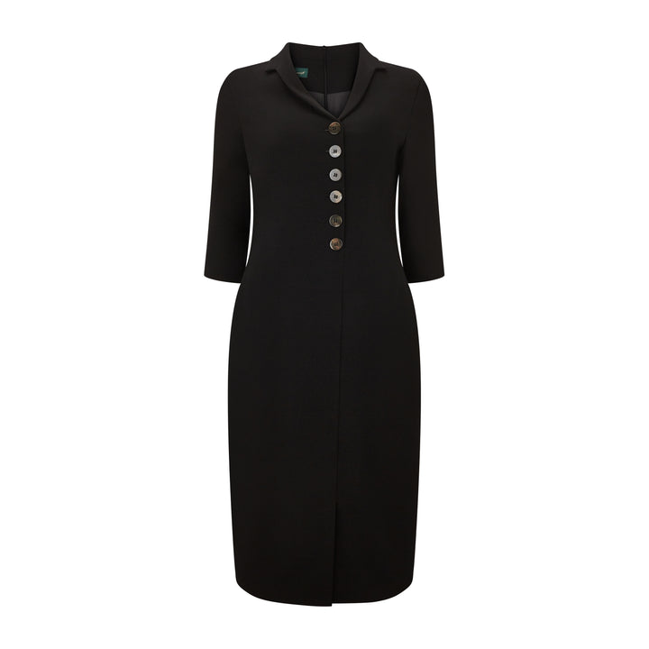 Paula Tailored Wool Crepe Suit Dress
