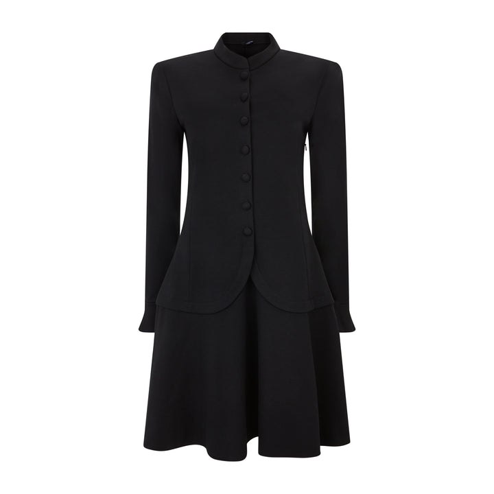 Button Front Tailored Dress