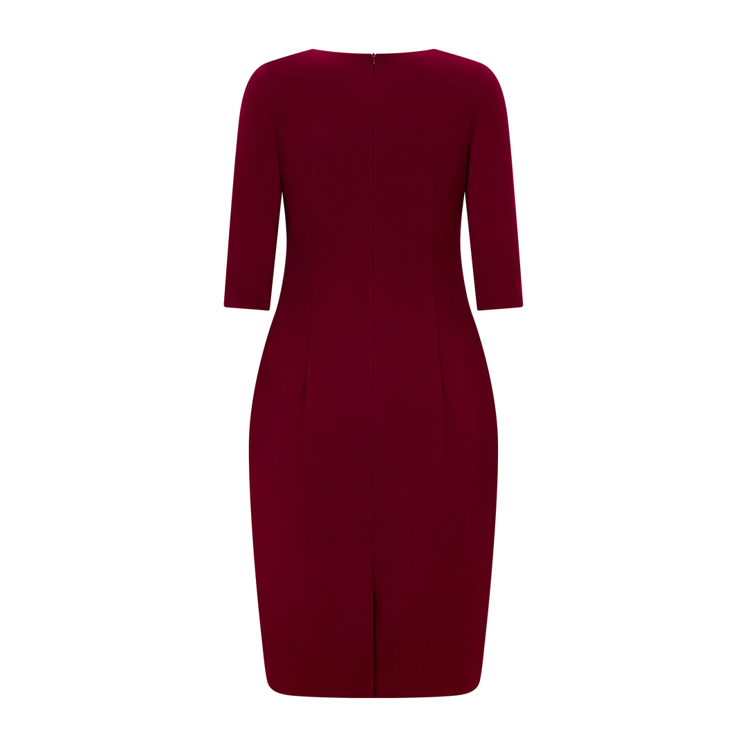Rose Tailored Wool Crepe Dress