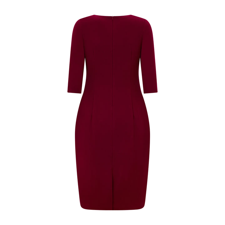 Rose Tailored Wool Crepe Dress
