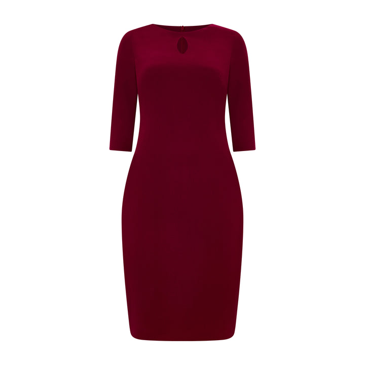 Rose Tailored Wool Crepe Dress