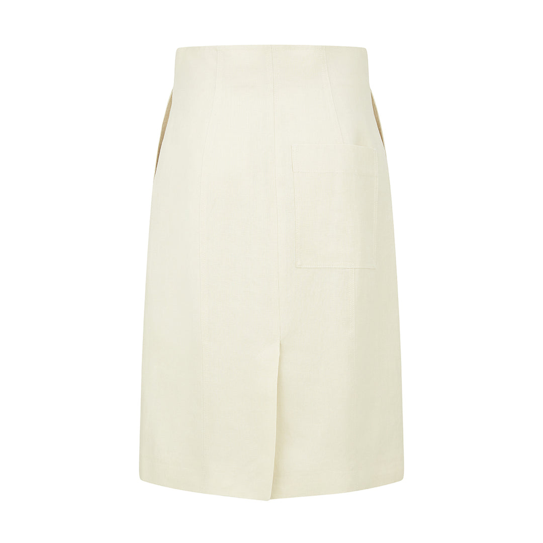 Tailored Linen Skirt