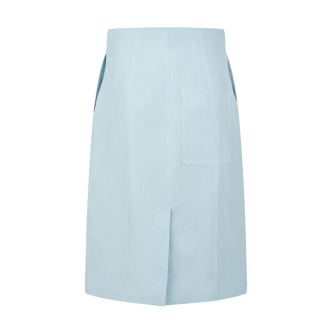 Tailored Linen Skirt