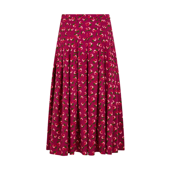 Zeller Sweet Rose Pleated Skirt