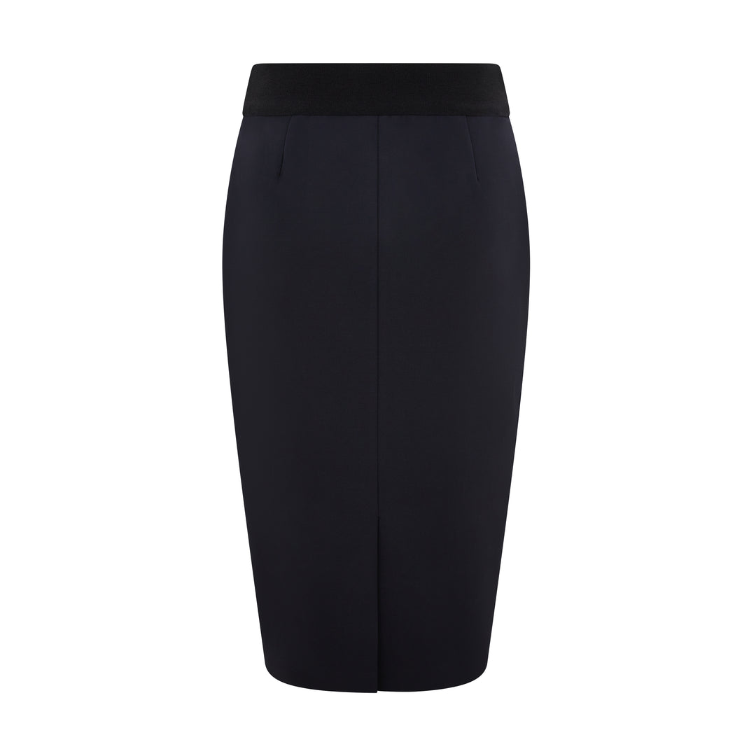 Tailored Cady Midi Skirt