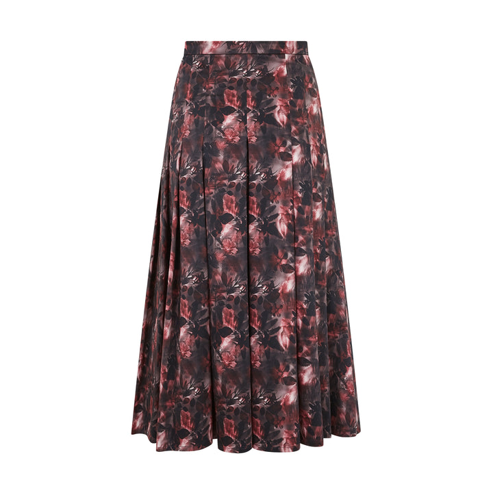 Penny Cotton Print Midi Skirt